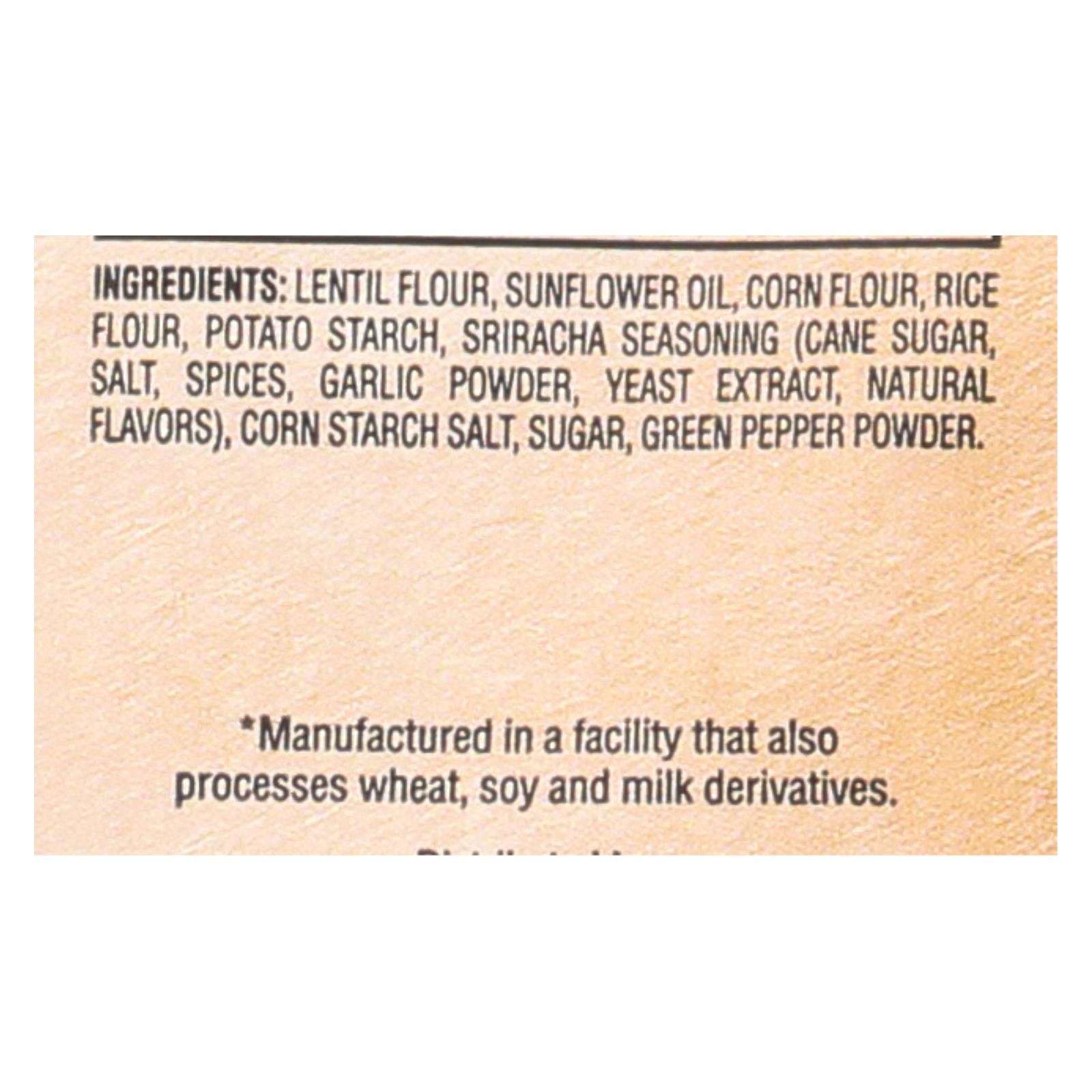 The Daily Crave Spicy Sriracha Lentil Chips - Case Of 8 - 4.25 Oz - GreatEagleInc