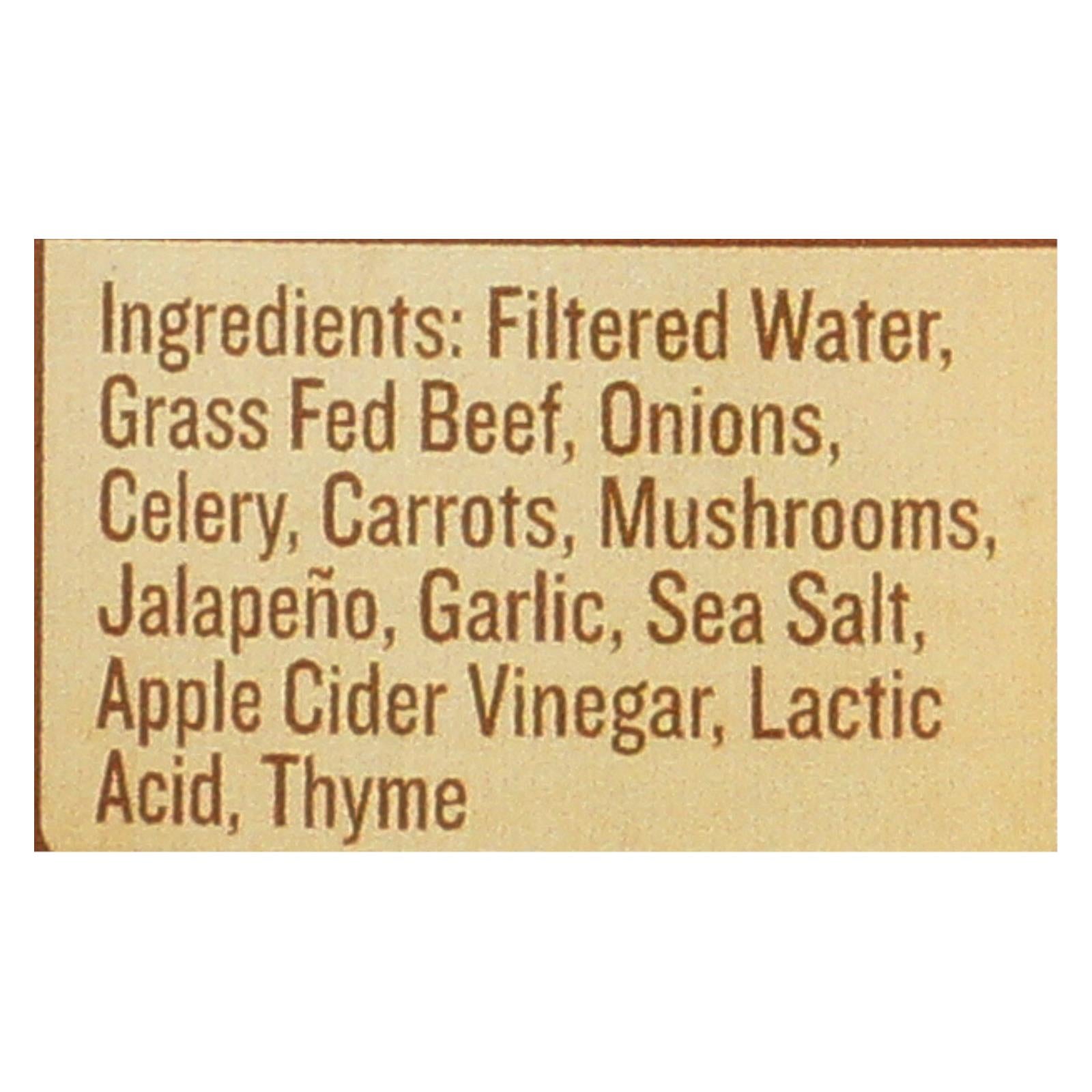 Epic Bone Broth-beef-jalapeno Sea Salt  - Case Of 6 - 14 Fz - GreatEagleInc