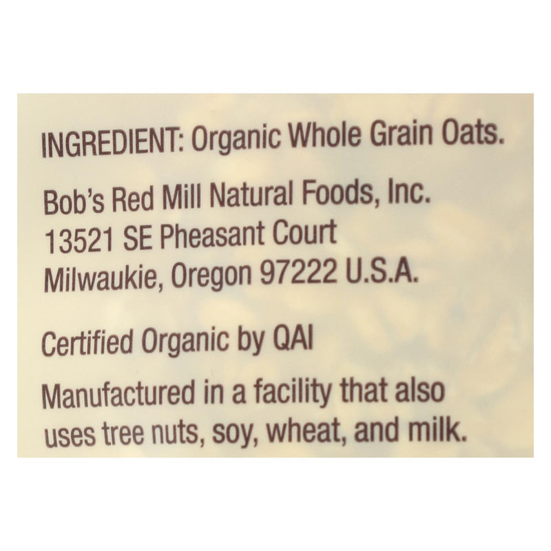 Bob's Red Mill - Oats - Organic Old Fashioned Rolled Oats - Case Of 4 - 32 Oz. - GreatEagleInc