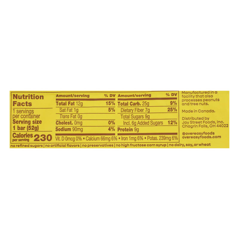 Over Easy - Breakfast Bar Banana Nut - Case Of 12-1.8 Oz - GreatEagleInc