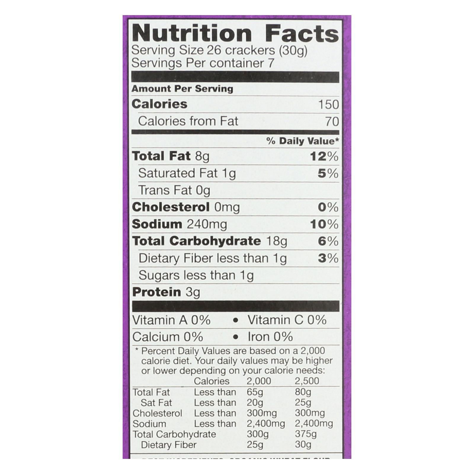 Annie's Homegrown Cheddar Squares White Cheddar Squares - Case Of 12 - 7.5 Oz - GreatEagleInc