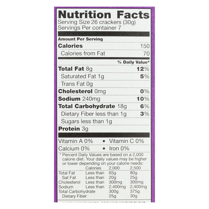 Annie's Homegrown Cheddar Squares White Cheddar Squares - Case Of 12 - 7.5 Oz - GreatEagleInc