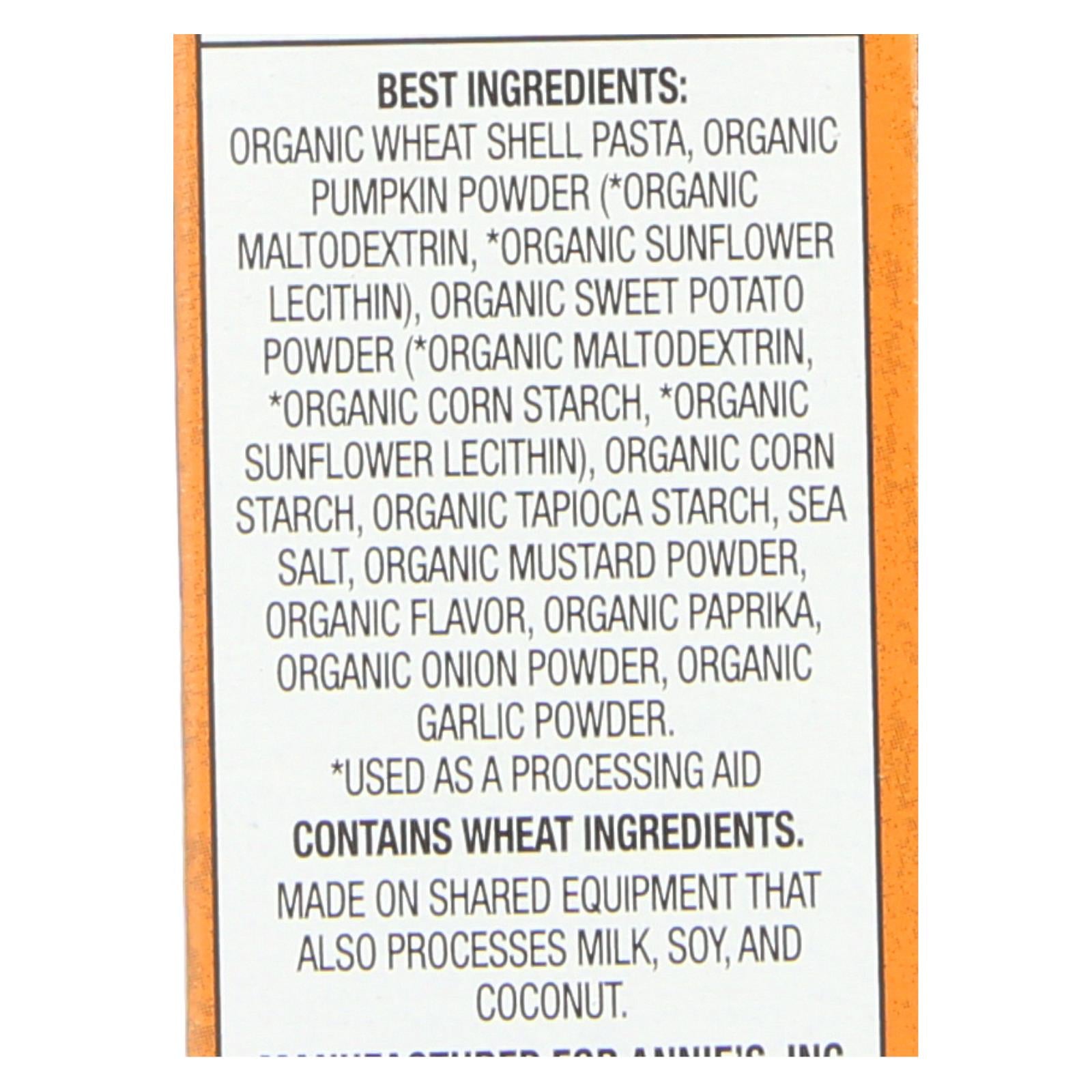 Annie's Homegrown Organic Vegan Shells And Creamy Sauce Pasta Dinner - Case Of 12 - 6 Oz. - Eco-Friendly Home & Grocery