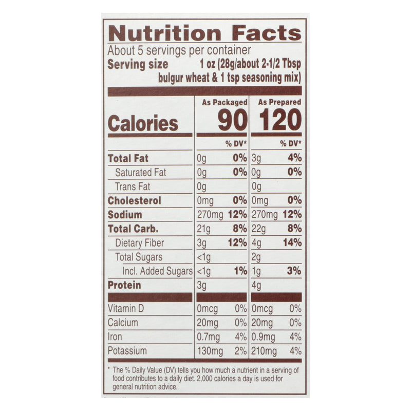 Near East Tabbouleh Mix - Wheat Salad - Case Of 12 - 5.25 Oz. - GreatEagleInc