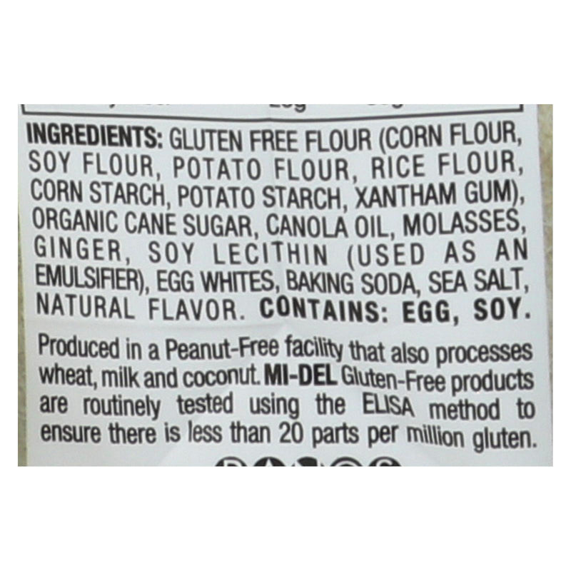 Midel Cookies - Ginger Snaps - Case Of 8 - 8 Oz - Eco-Friendly Home & Grocery