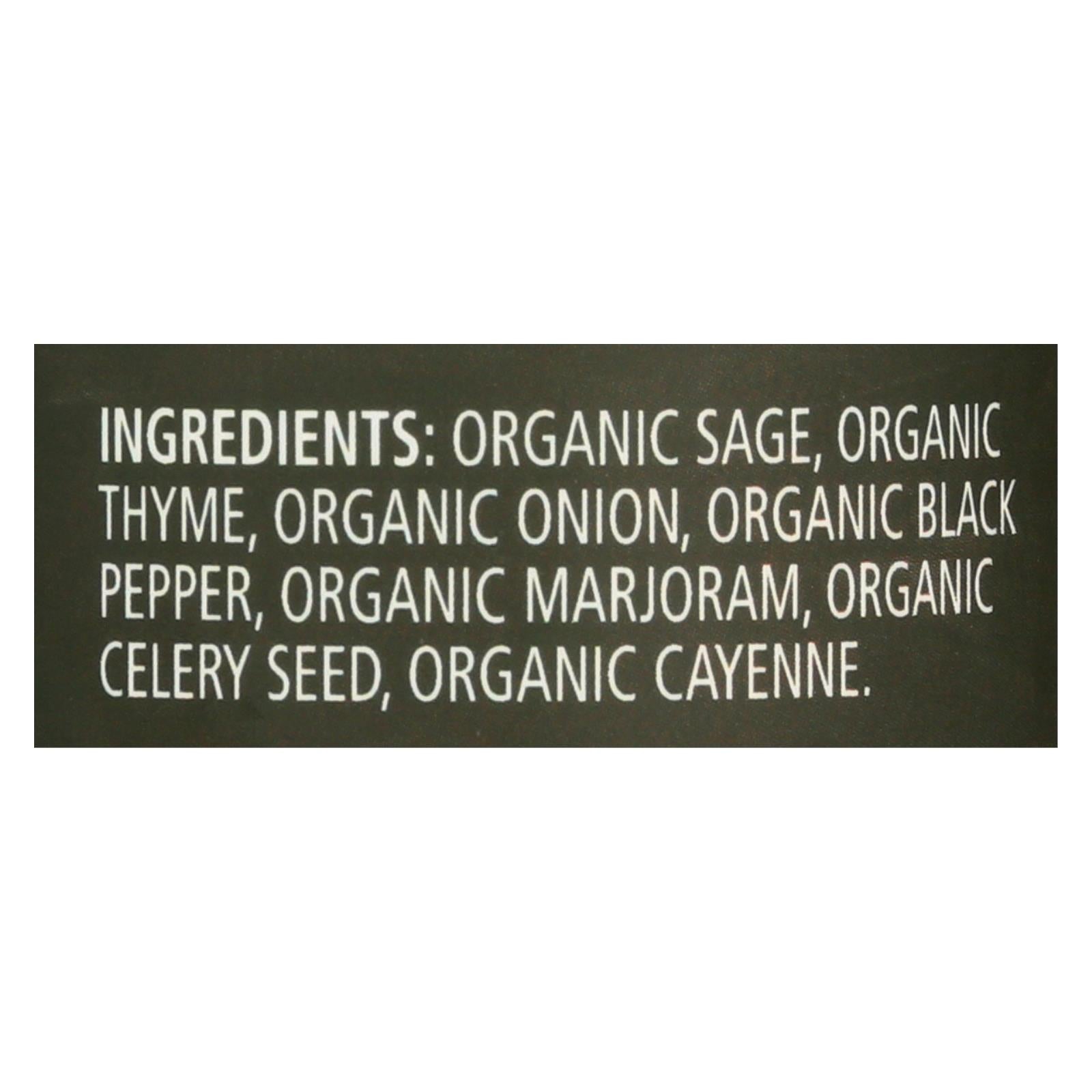Frontier Herb Poultry Seasoning - Organic - 1.2 Oz - Eco-Friendly Home & Grocery