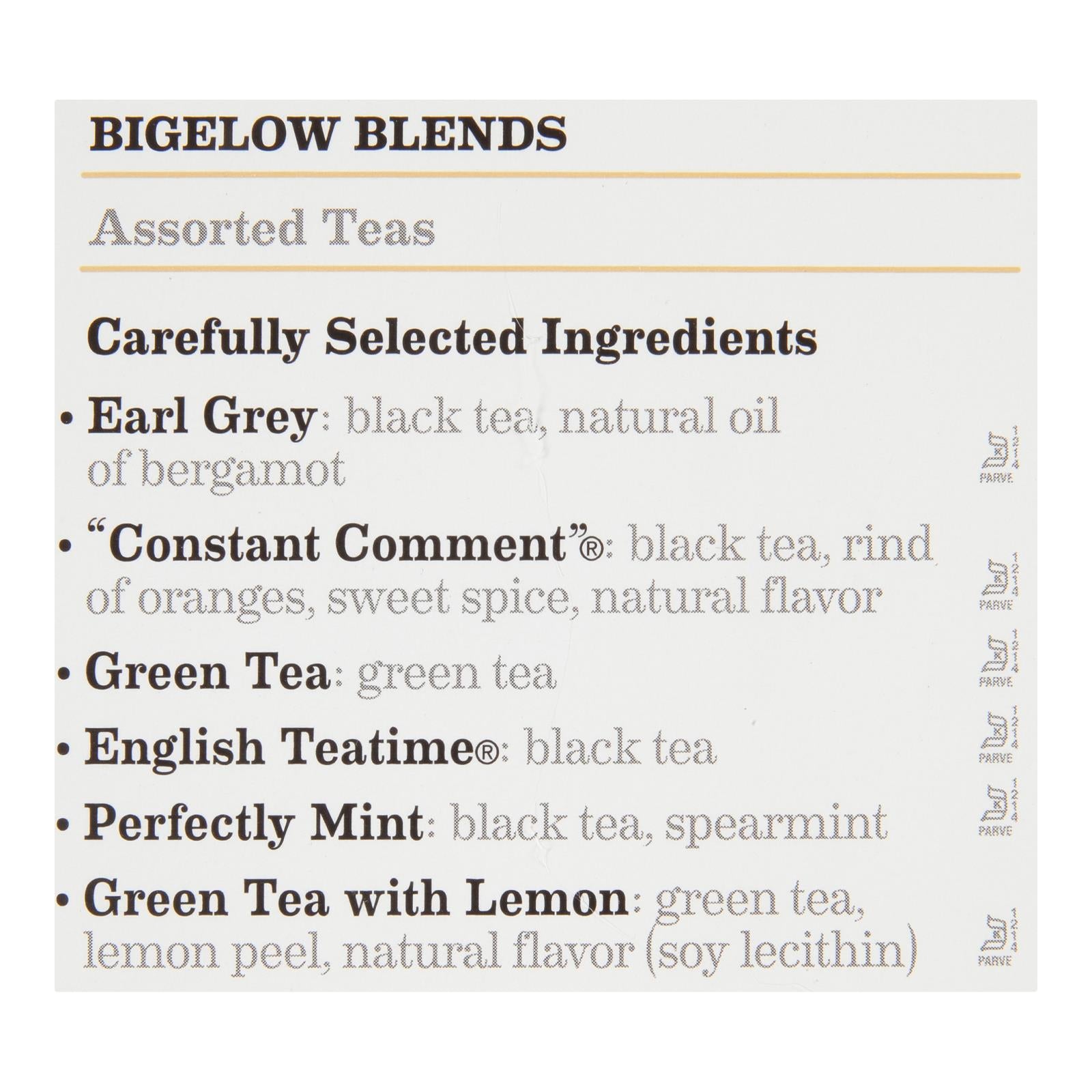 Bigelow Tea Assorted Tea - 6 Variety - Case Of 6 - 18 Bag - GreatEagleInc