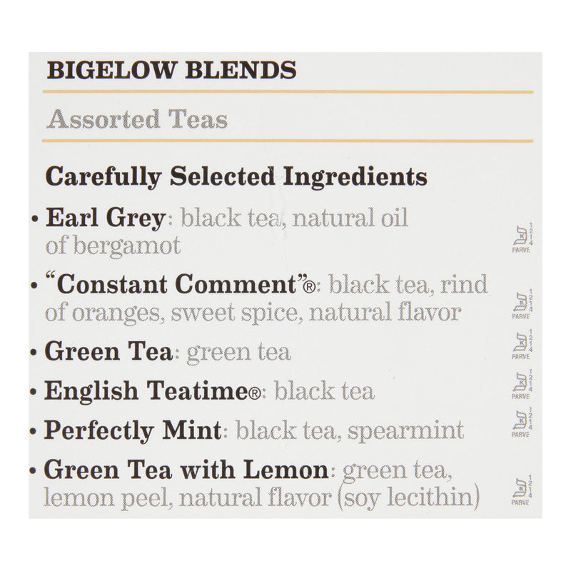 Bigelow Tea Assorted Tea - 6 Variety - Case Of 6 - 18 Bag - GreatEagleInc