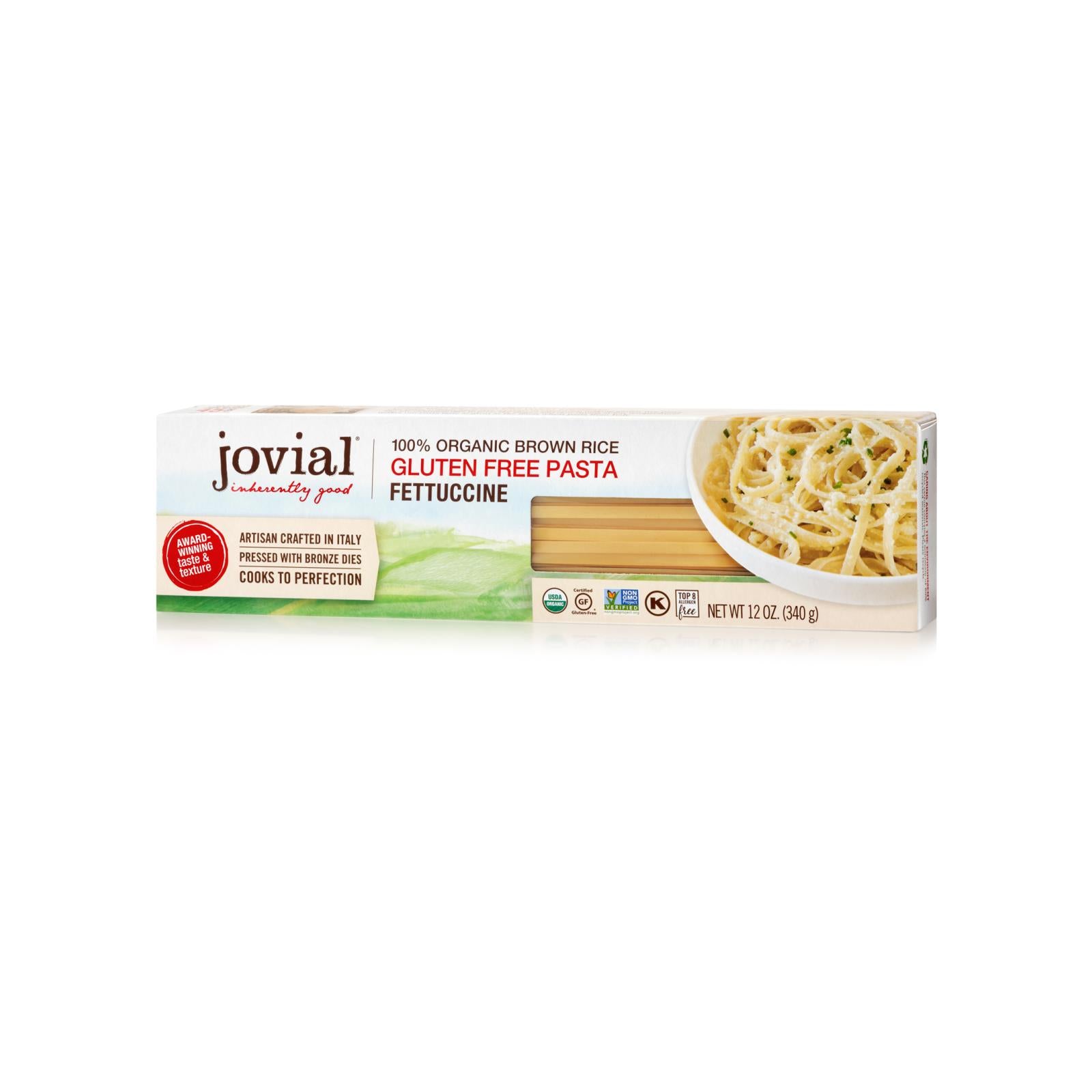 Jovial - Organic Brown Rice Pasta - Fettuccine - Case Of 12 - 12 Oz. - GreatEagleInc