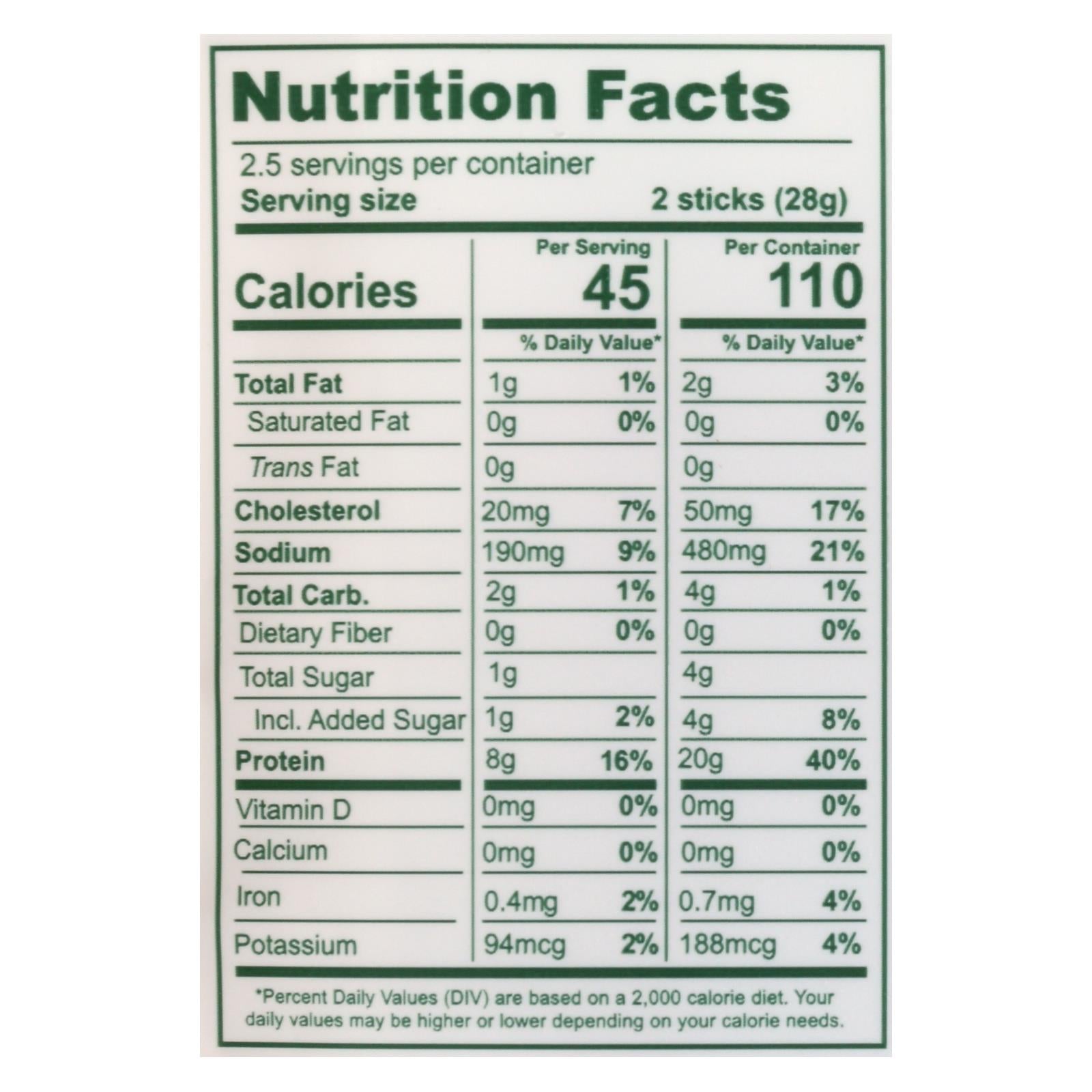 The New Primal Snack Mates Turkey Sticks  - Case Of 8 - 2.5 Oz - GreatEagleInc