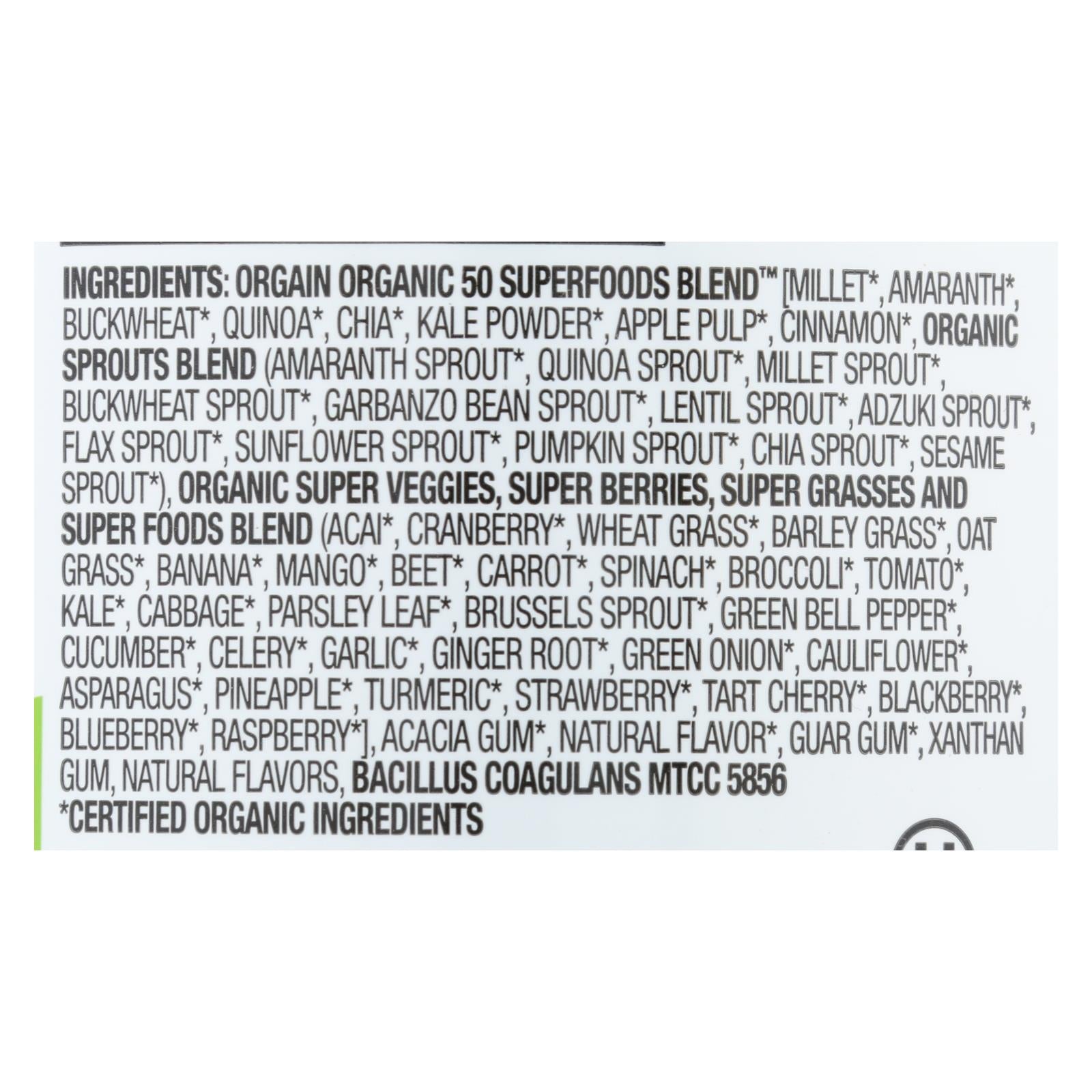 Orgain Organic Superfoods - Powder - 0.62 Lb. - Eco-Friendly Home & Grocery