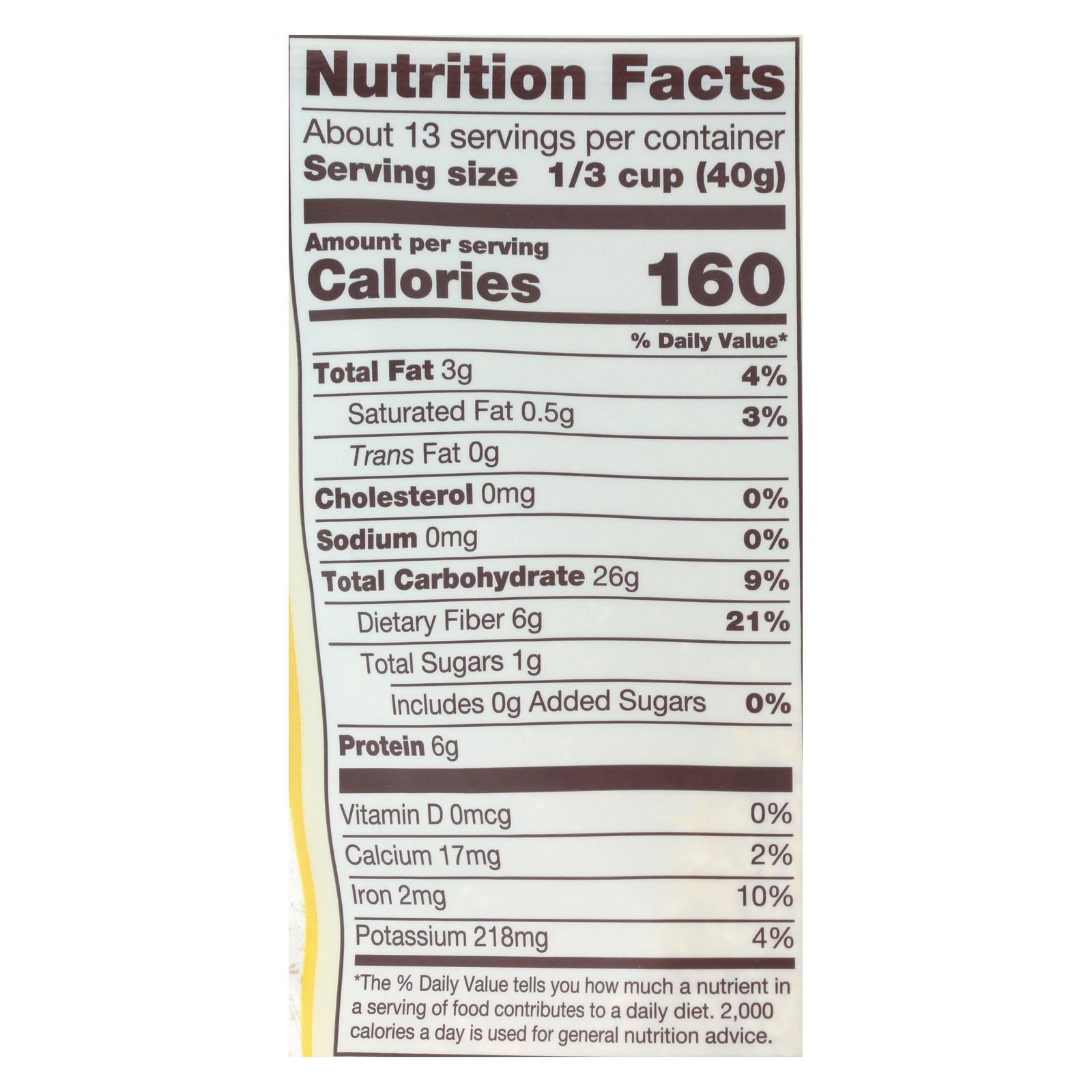 Bob's Red Mill - Oat Bran - Organic High Fiber Hot Cereal - Case Of 4 - 18 Oz. - GreatEagleInc