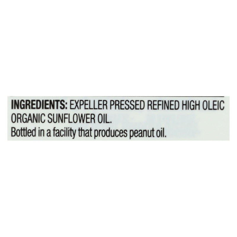 Spectrum Naturals High Heat Refined Organic Sunflower Oil - Case Of 12 - 16 Fl Oz. - GreatEagleInc