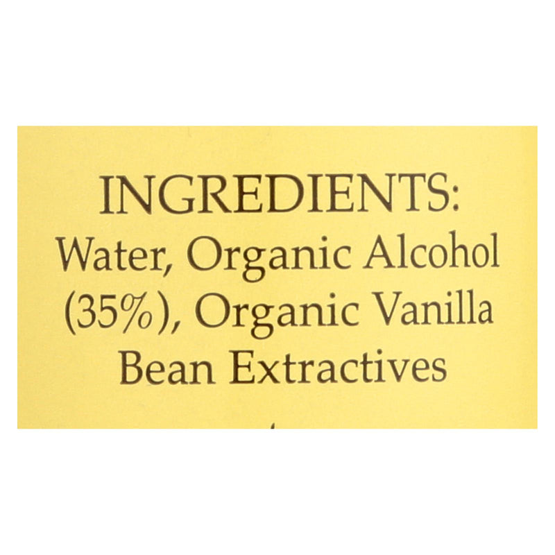 Flavorganics Extract - Organic - Vanilla - 2 Oz - Case Of 12 - GreatEagleInc
