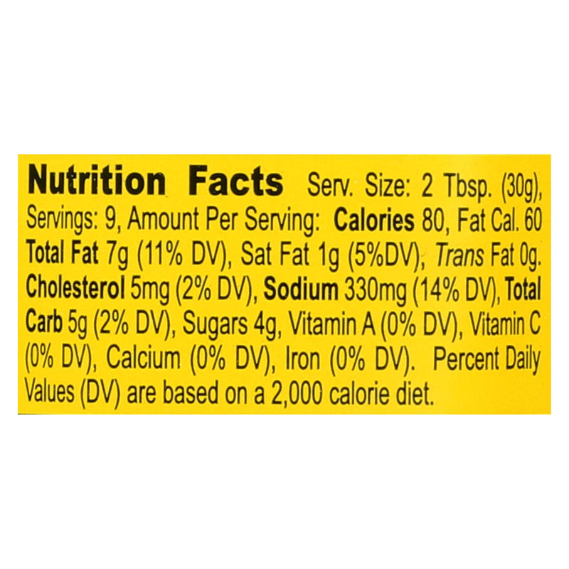 Bookbinder's - Tartar Sauce - Traditional - Case Of 9 - 9.5 Oz. - GreatEagleInc