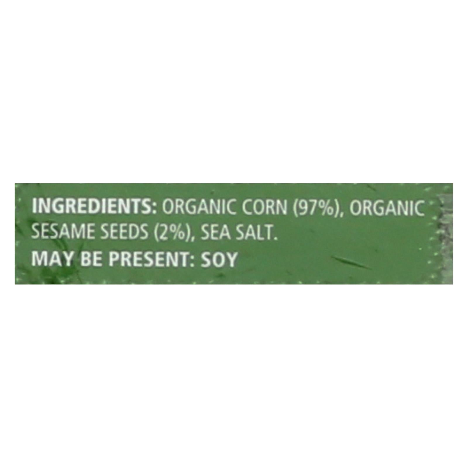 Real Foods Organic Corn Thins - Sesame - Case Of 6 - 5.3 Oz. - Eco-Friendly Home & Grocery