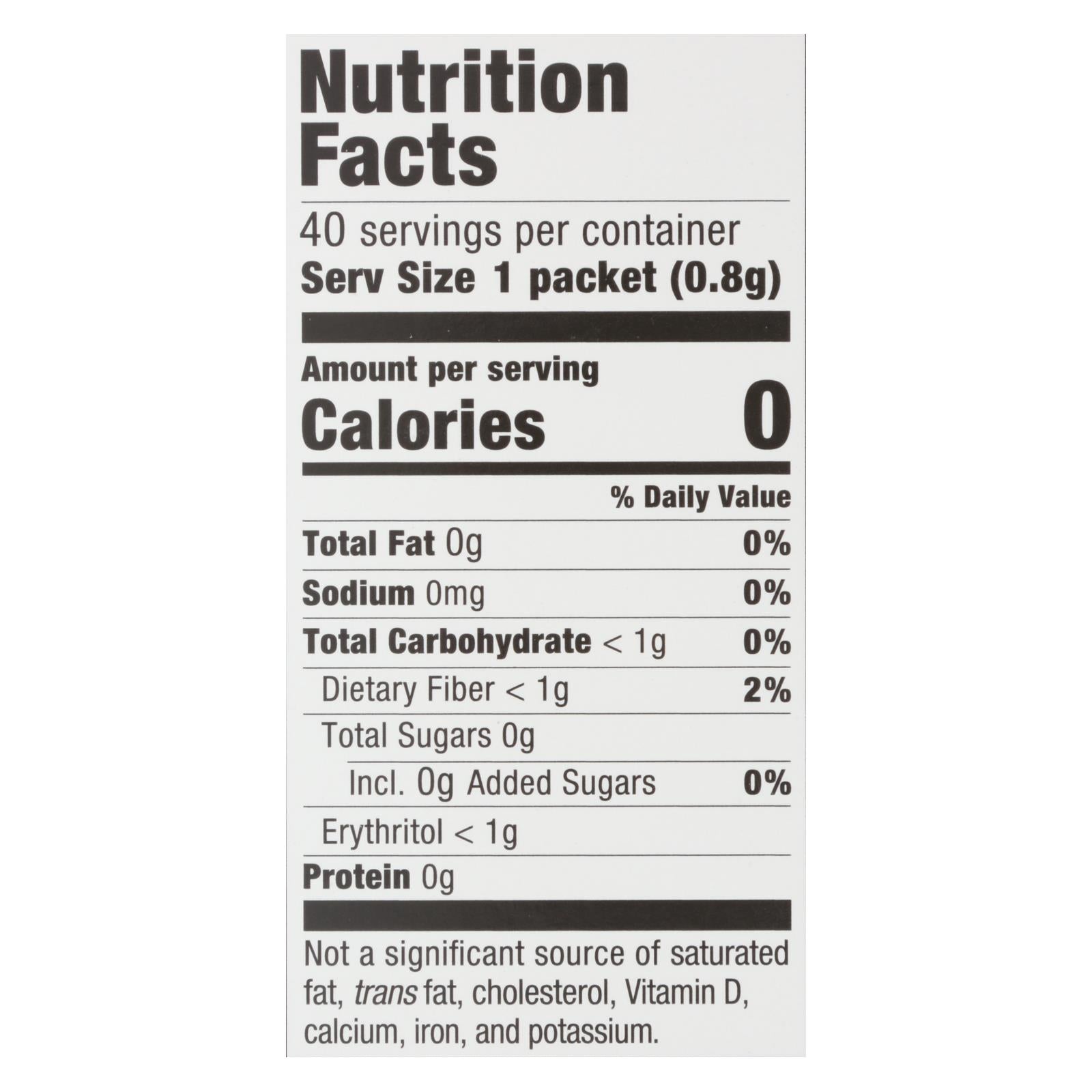 Monk Fruit In The Raw - Swtnr Mnk Fruit N Rw Keto - Case Of 8-40 Pkt - GreatEagleInc