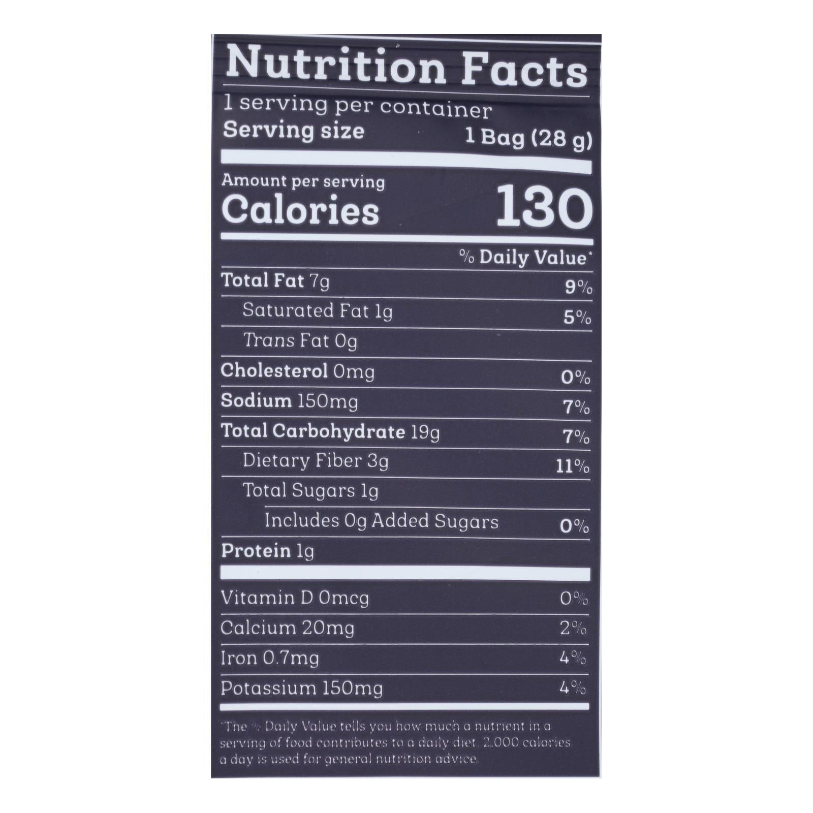 Siete - Tort Chip Sea Salt Green Free - Case Of 24 - 1 Oz - GreatEagleInc