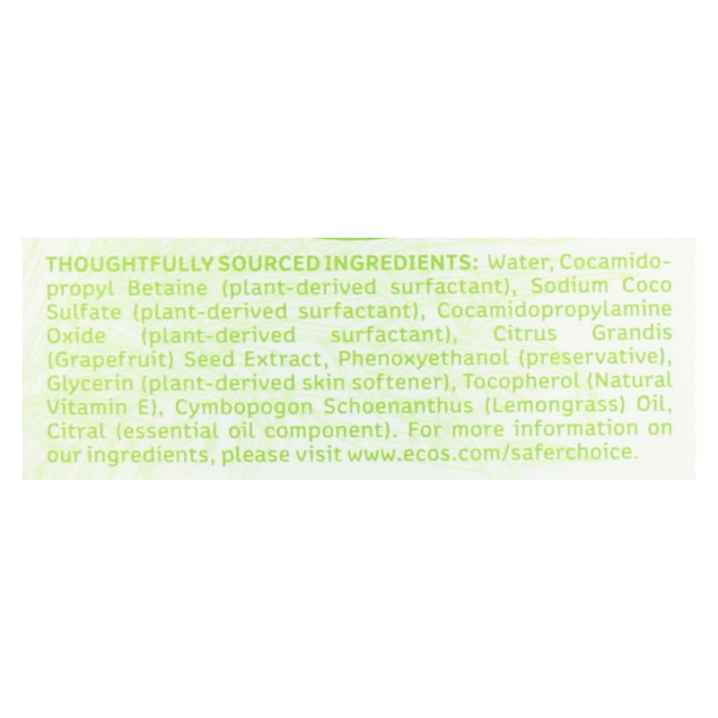 Earth Friendly Hand Soap - Lemongrass - Case Of 6 - 17 Fl Oz. - GreatEagleInc