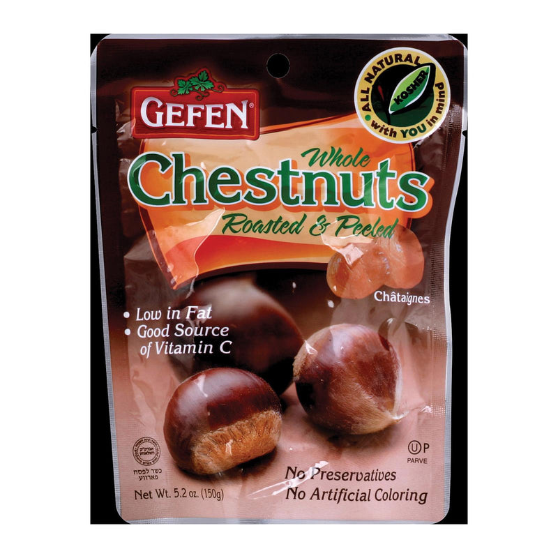 Gefen Whole Chestnuts - Low Fat - Case Of 12 - 5.2 Oz. - Eco-Friendly Home & Grocery
