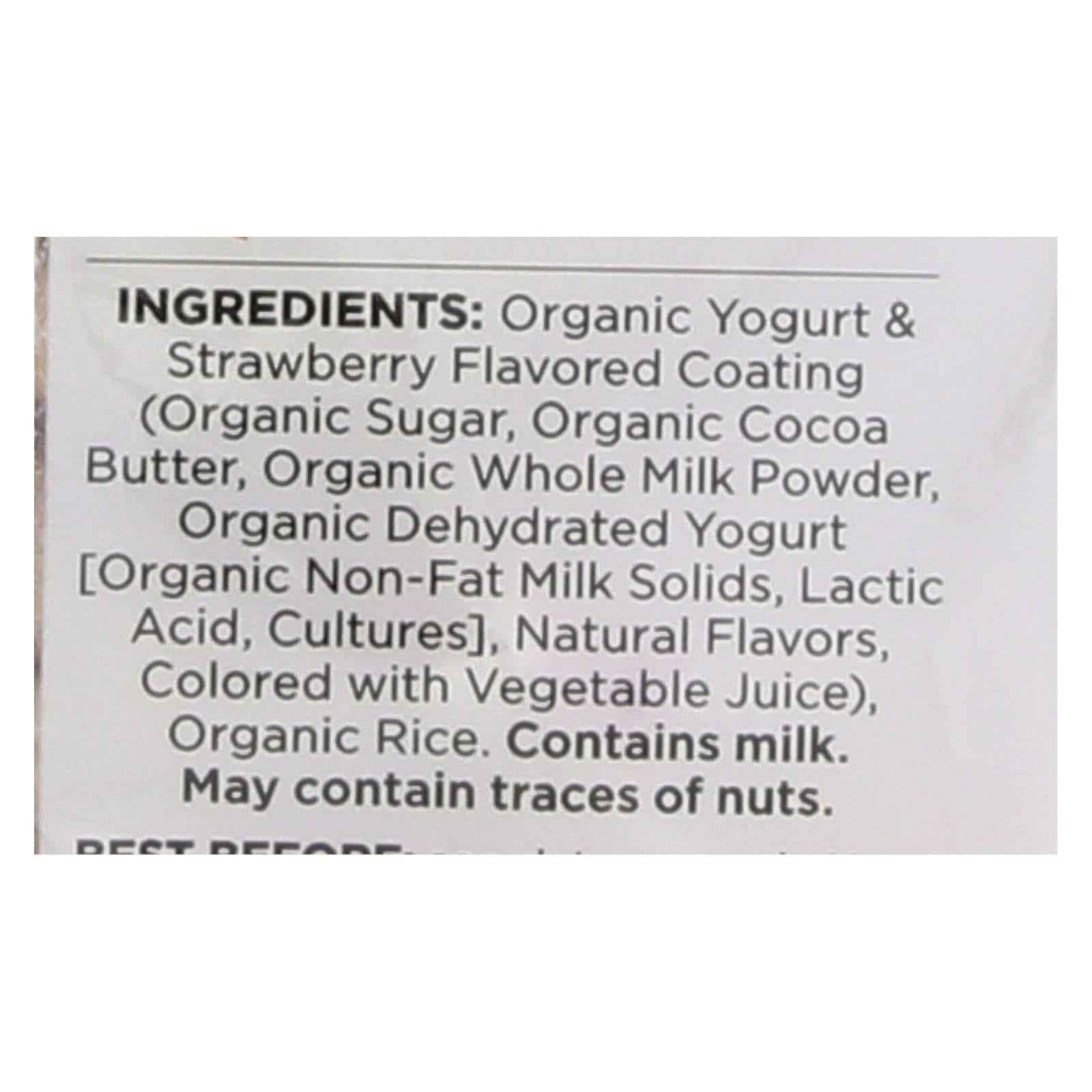 Element Organic Dipped Rice Cakes - Strawberry'n'cream - Case Of 6 - 3.5 Oz