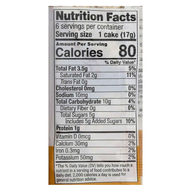 Element Organic Dipped Rice Cakes - Milk Chocolate - Case Of 6 - 3.5 Oz