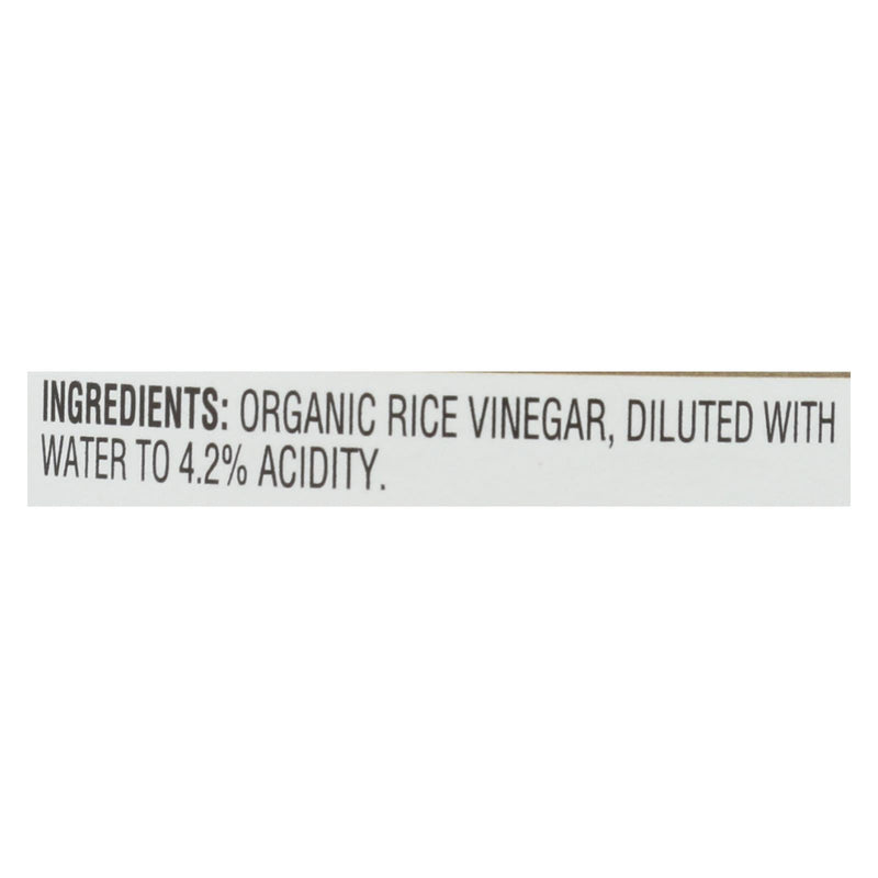 Nakano Vinegar - Organic - Natural Rice - Case Of 6 - 12 Oz - GreatEagleInc