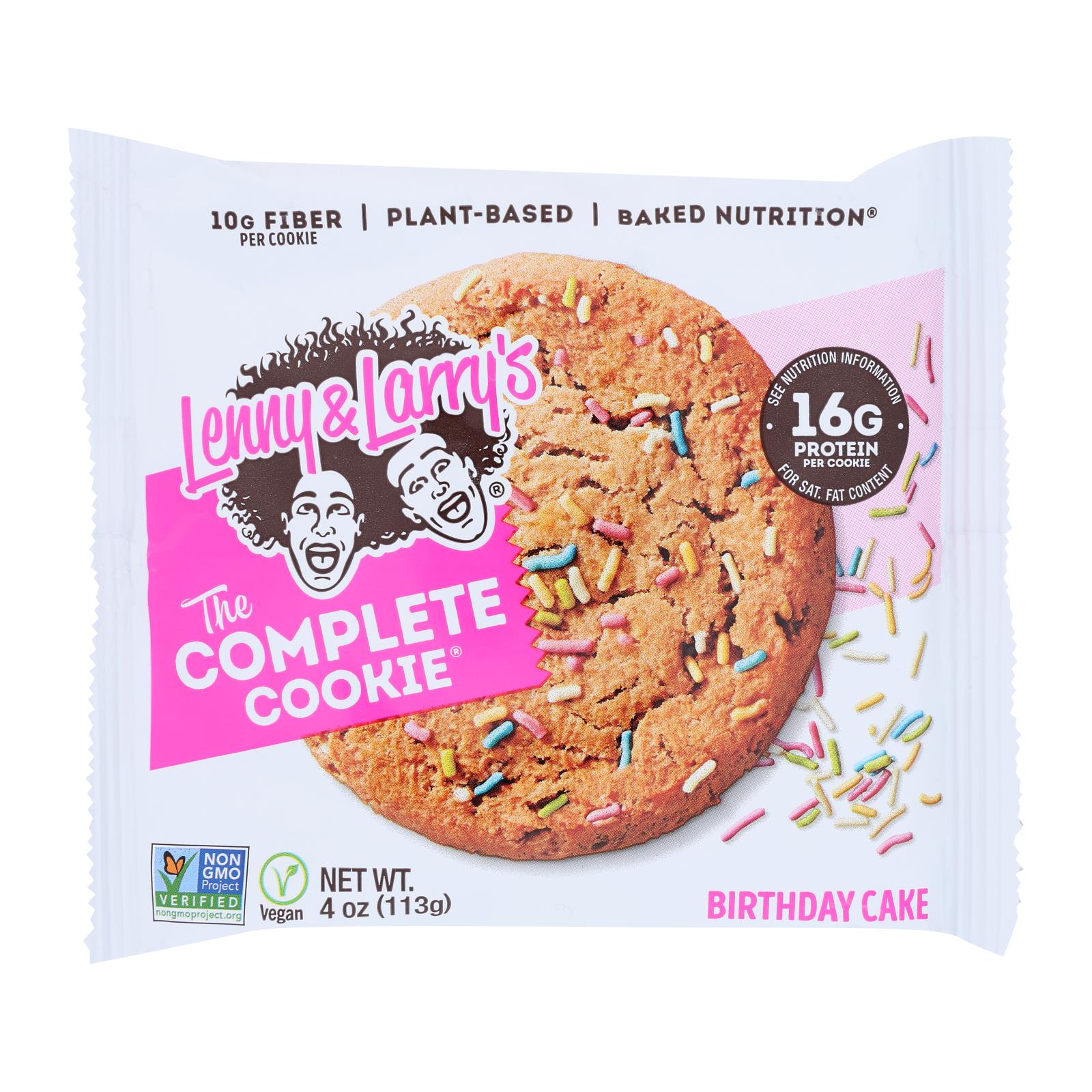 Lenny And Larry's The Complete Cookie Birthday Cake - Case Of 12 - 4 Oz - GreatEagleInc