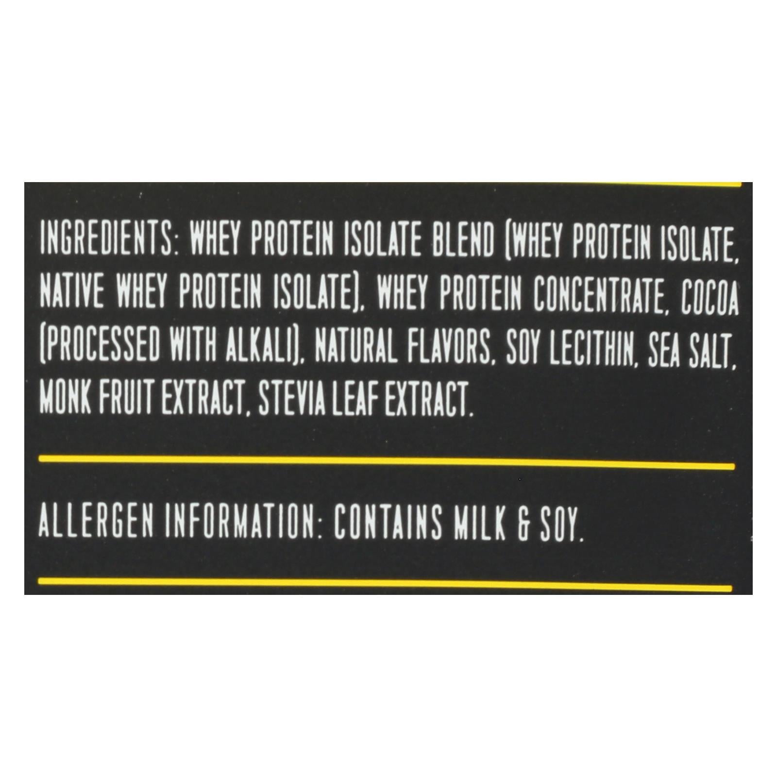 Ascent Native Fuel Chocolate Whey Protein Powder Blend Chocolate - Case Of 15 - 1.16 Oz - GreatEagleInc
