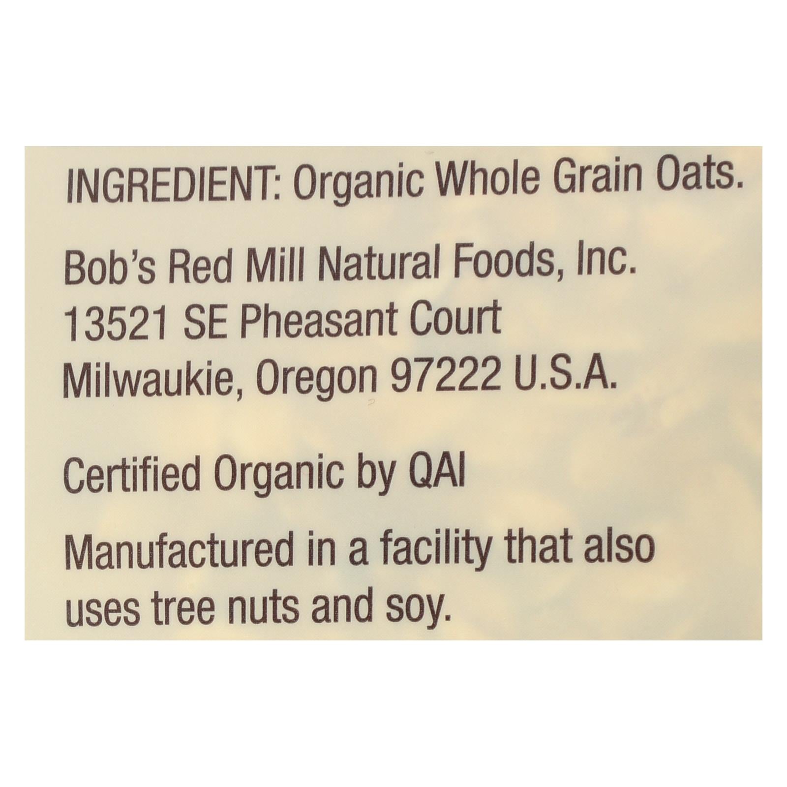 Bob's Red Mill - Organic Thick Rolled Oats - Gluten Free - Case Of 4-32 Oz - GreatEagleInc