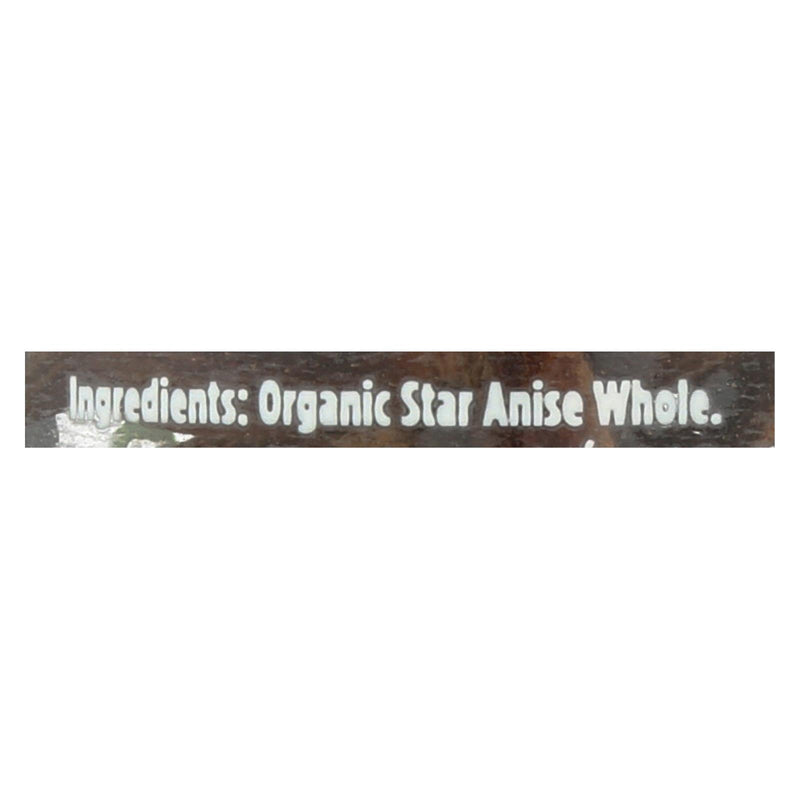 Spicely Organics - Organic Anise Star - Whole - Case Of 3 - 0.5 Oz. - GreatEagleInc