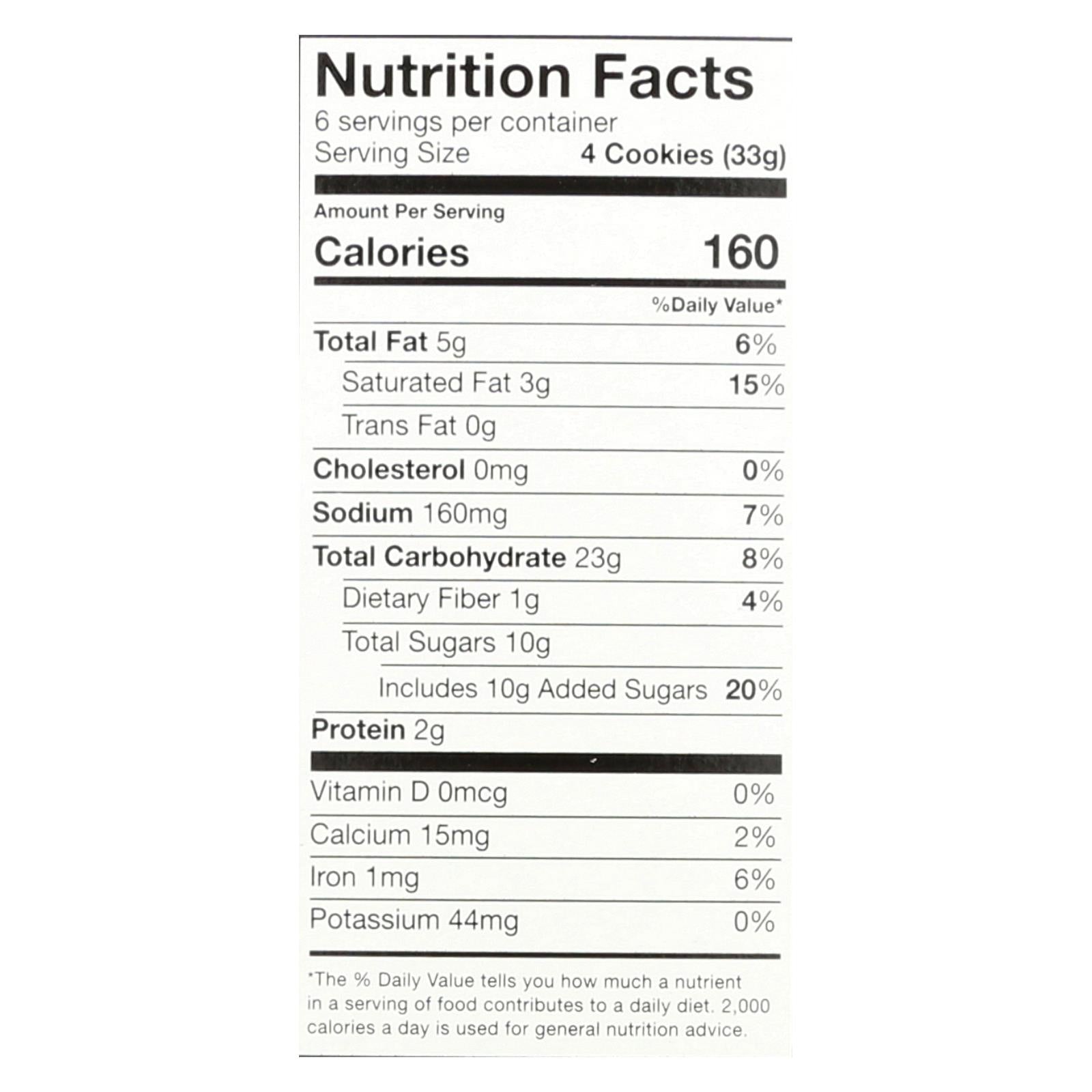 Goodie Girl Cookies - Cookies - Fudge Striped - Case Of 6 - 7 Oz. - GreatEagleInc