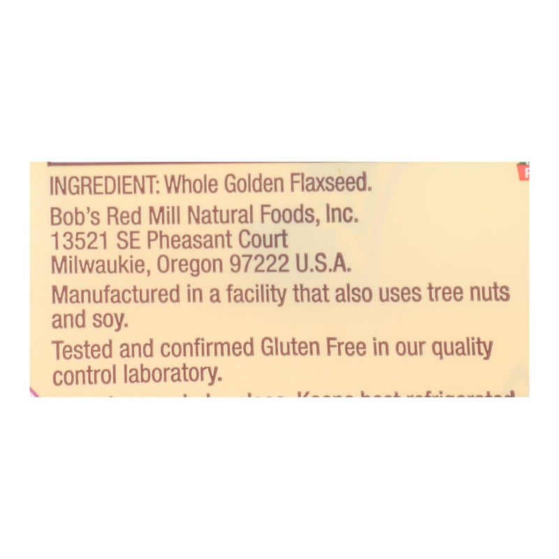 Bob's Red Mill - Flaxseeds Golden Gluten Free - Case Of 4-13 Oz - GreatEagleInc