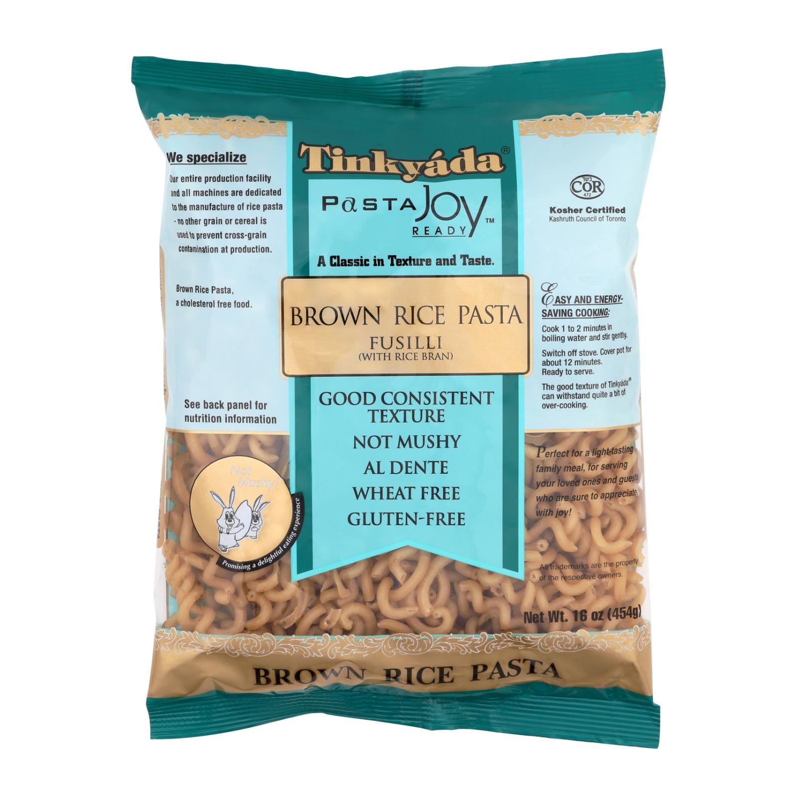 Tinkyada Brown Rice Pasta - Fusilli - Case Of 12 - 16 Oz - GreatEagleInc