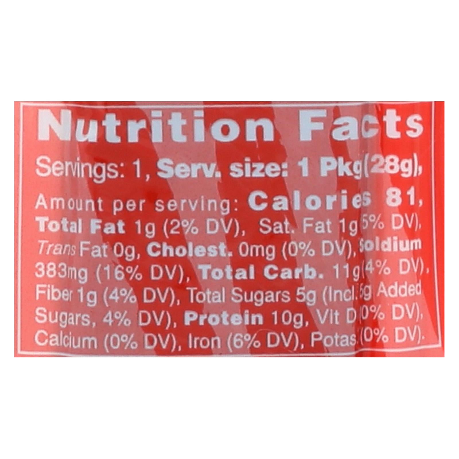 Primal Strips Vegan Jerky - Meatless - Shiitake Mushrooms - Hot And Spicy - 1 Oz - Case Of 24 - GreatEagleInc