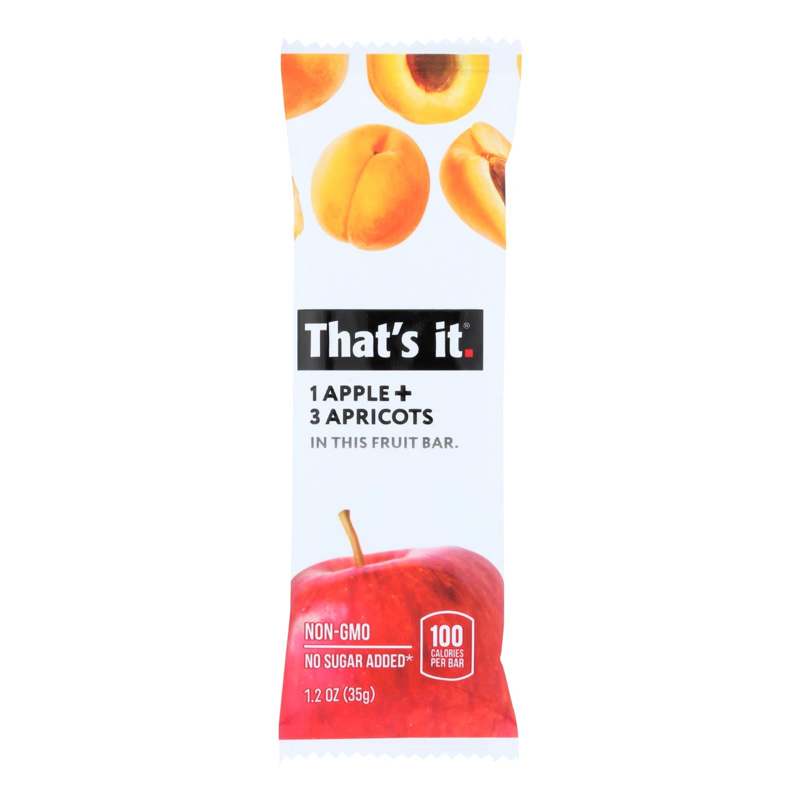 That's It Fruit Bar - Apple And Apricot - Case Of 12 - 1.2 Oz - GreatEagleInc
