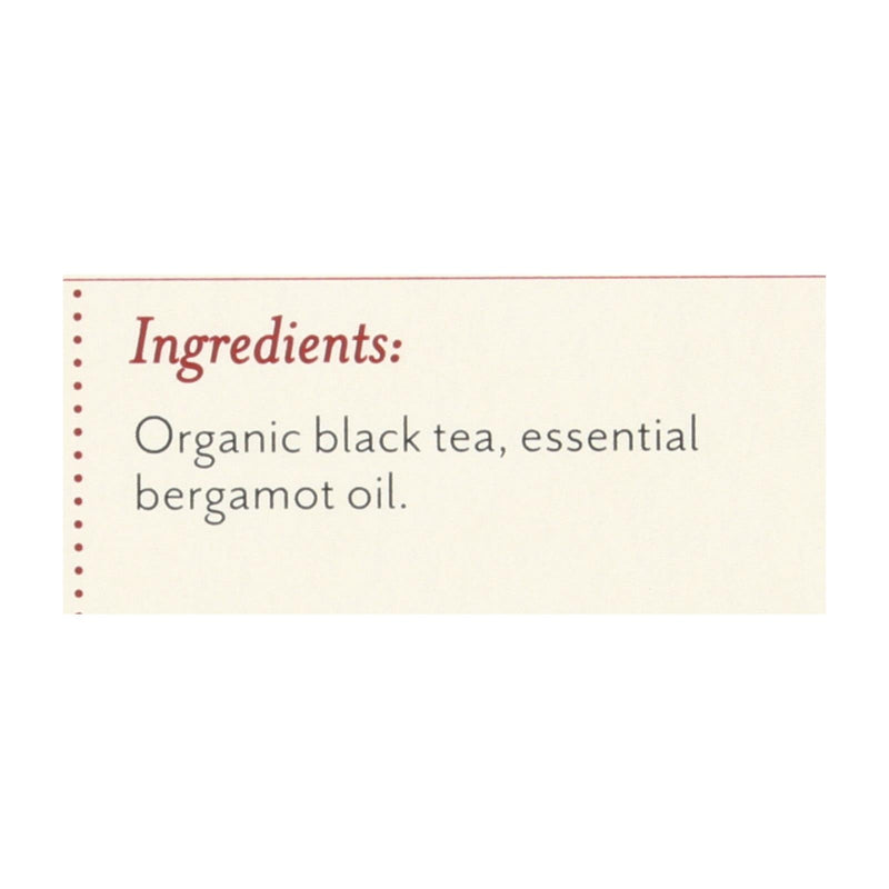 Rishi Organic Tea - Earl Grey - Case Of 6 - 15 Bags - GreatEagleInc