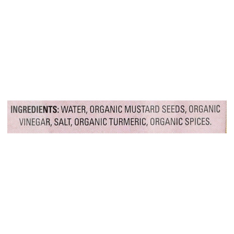 Organic Ville Stone Ground Organic - Mustard - Case Of 12 - 12 Oz. - GreatEagleInc