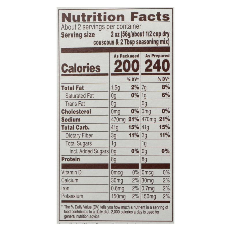 Near East Couscous Mix - Pearl Basil And Herb - Case Of 12 - 5 Oz. - GreatEagleInc