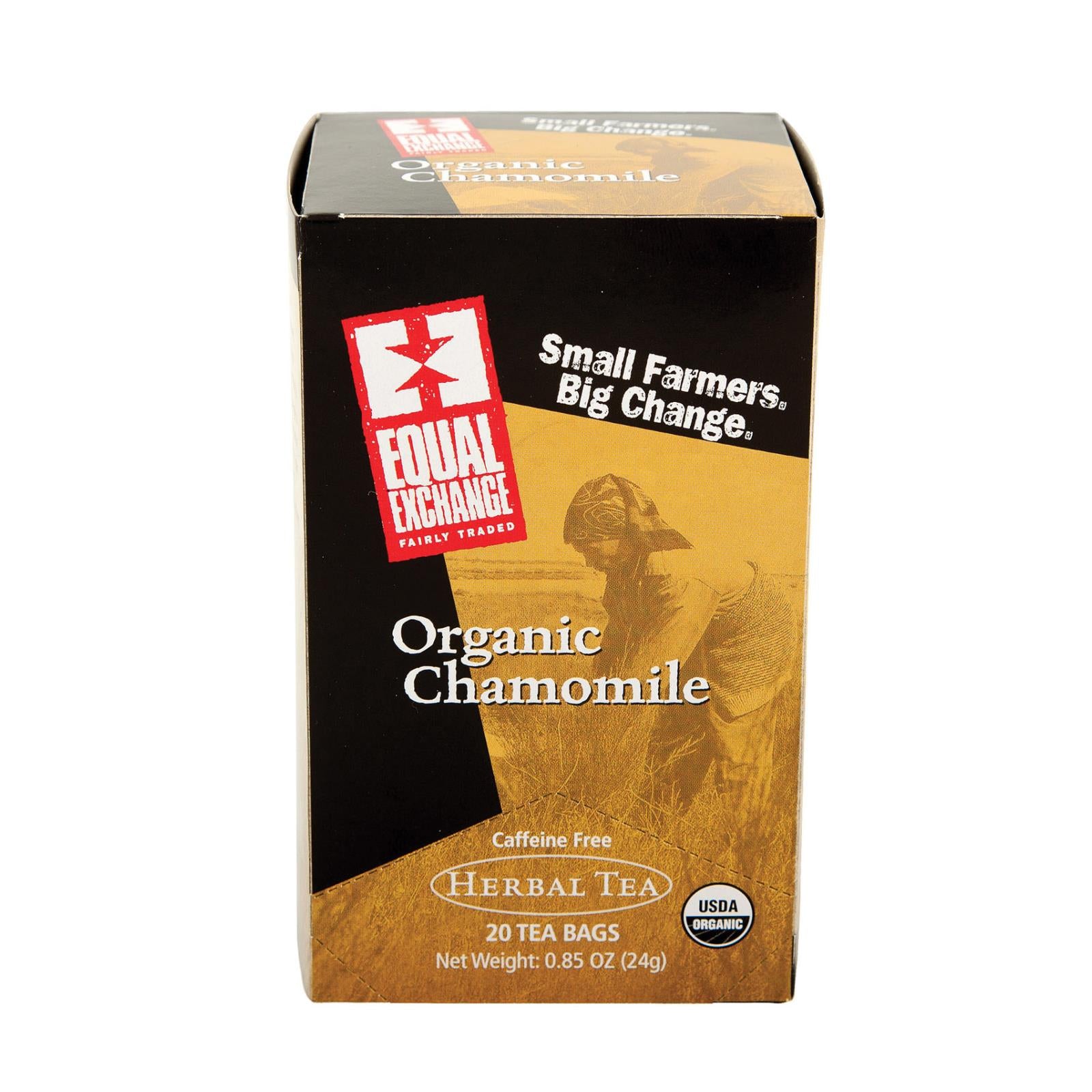 Equal Exchange Organic Chamomile Tea - Chamomile Tea - Case Of 6 - 20 Bags - GreatEagleInc