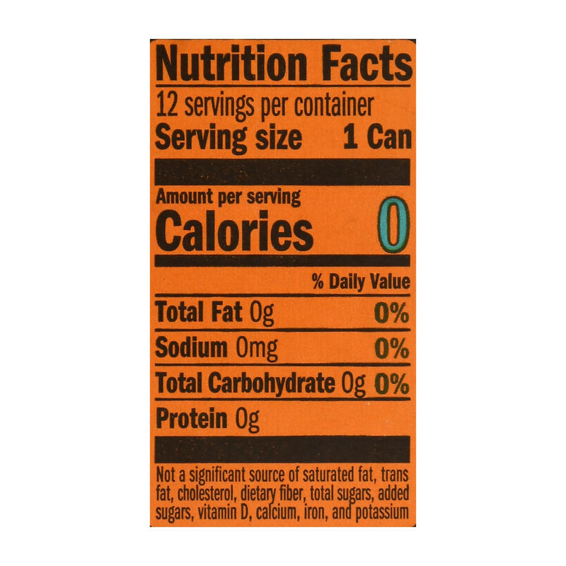 Lacroix Sparkling Water - Orange - Case Of 2 - 12/12 Fl Oz - GreatEagleInc