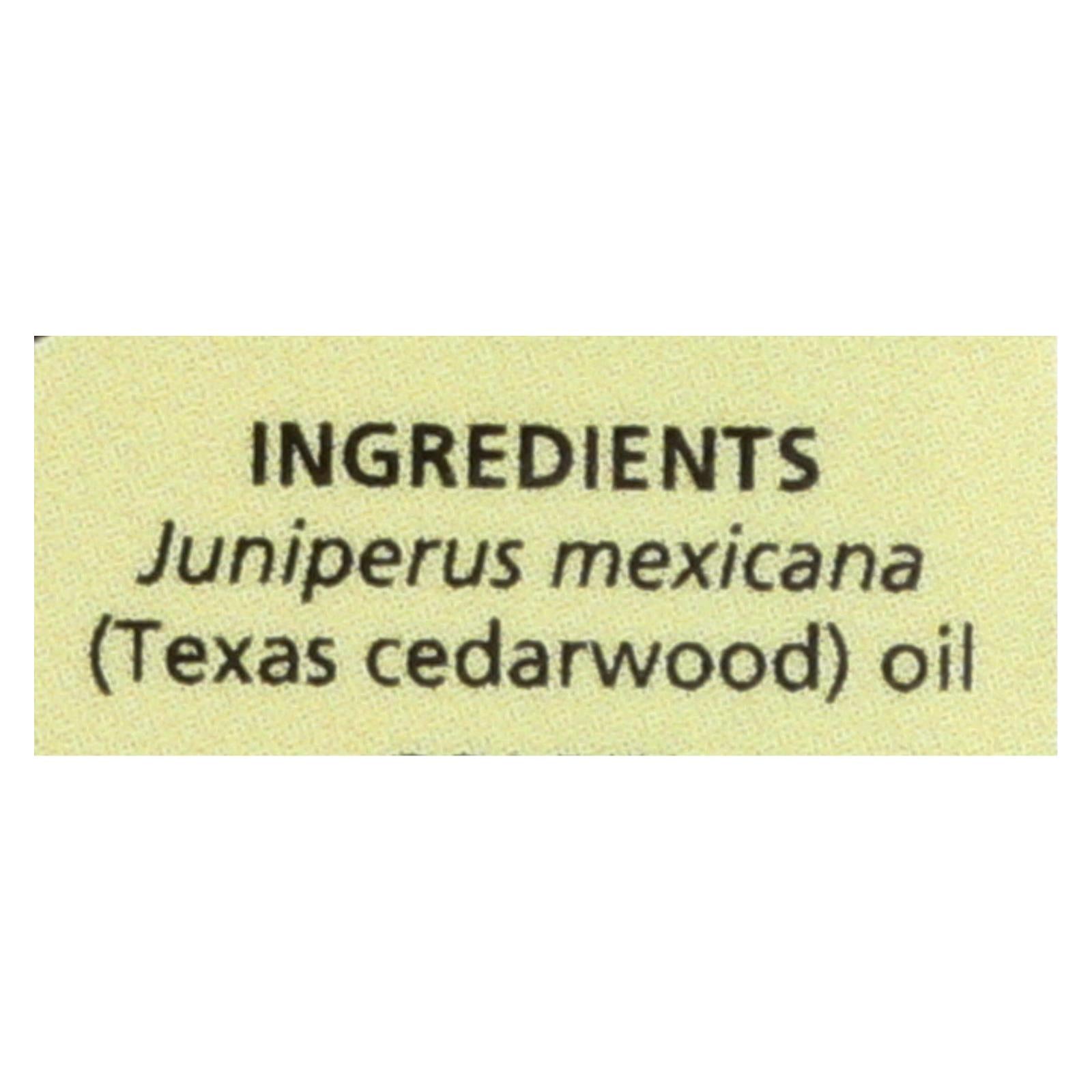 Aura Cacia - Essential Oil - Cedarwood Texas - .5 Oz - GreatEagleInc