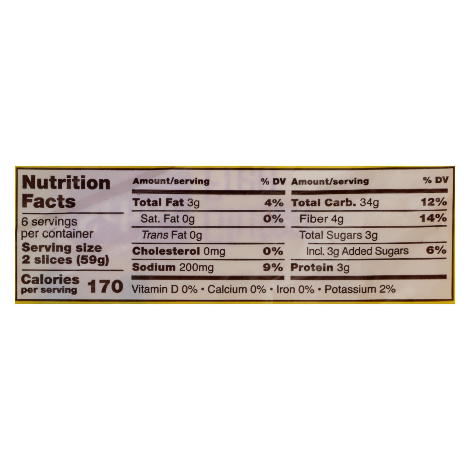 Schar - Bread Artsn Bkr 10grn&sds - Case Of 8-14.1 Oz - GreatEagleInc