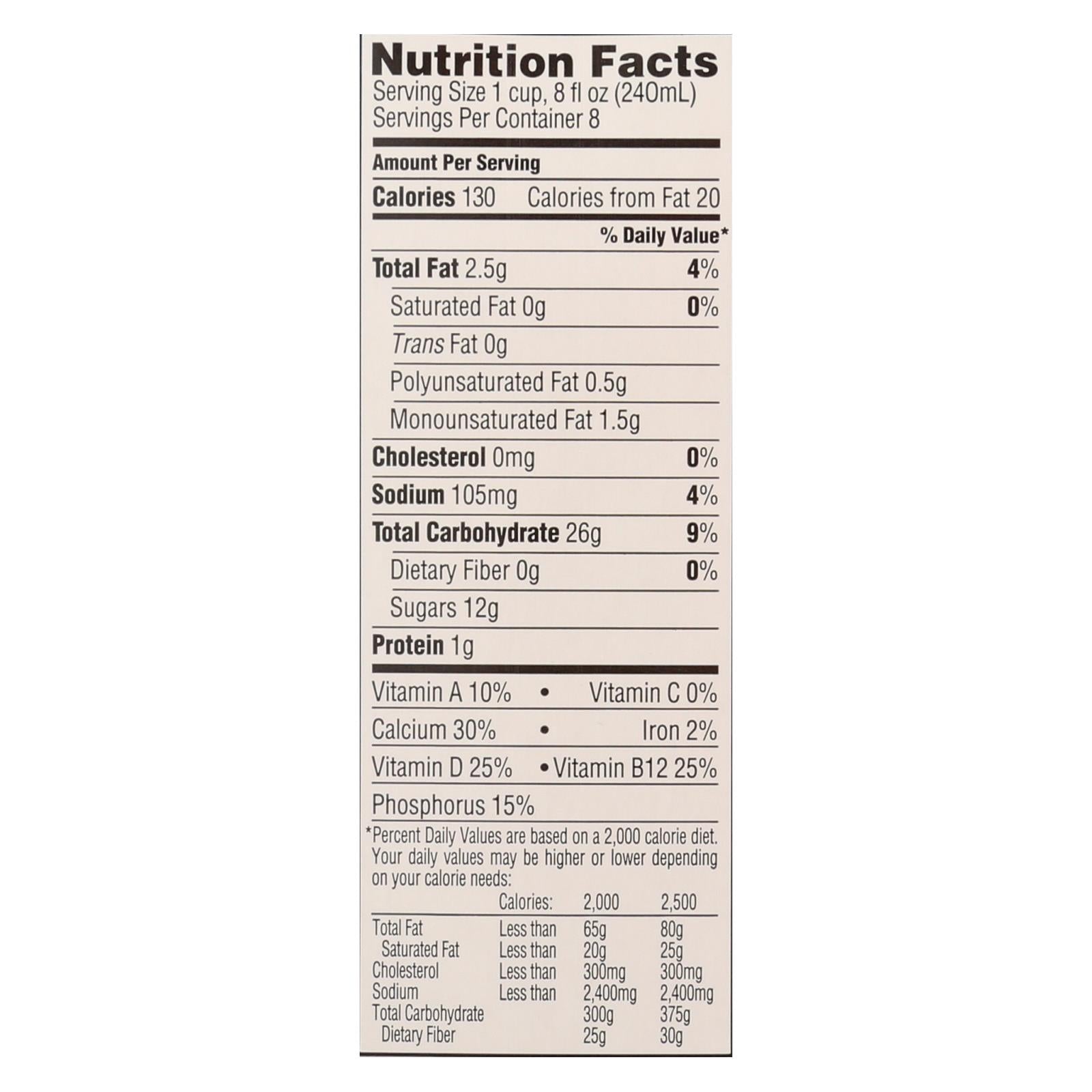 Rice Dream Original Rice Drink - Enriched Vanilla - Case Of 8 - 64 Fl Oz. - GreatEagleInc