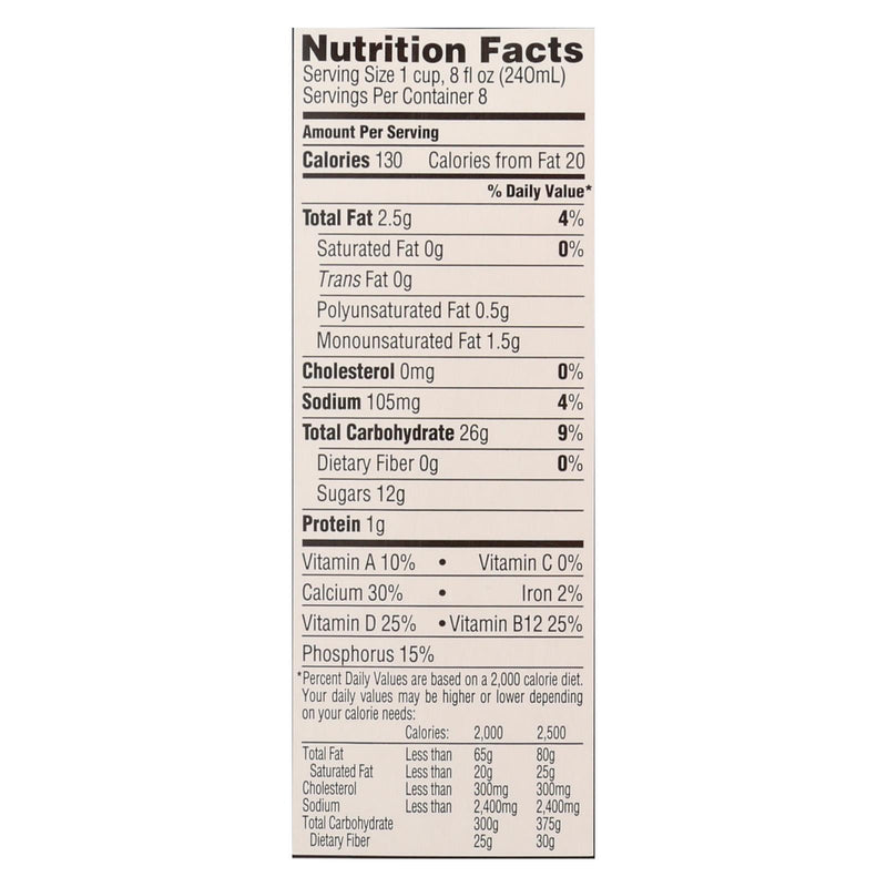 Rice Dream Original Rice Drink - Enriched Vanilla - Case Of 8 - 64 Fl Oz. - GreatEagleInc