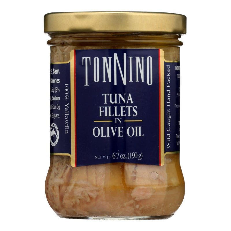 Tonnino Tuna Fillets - Olive Oil - Case Of 6 - 6.7 Oz. - GreatEagleInc