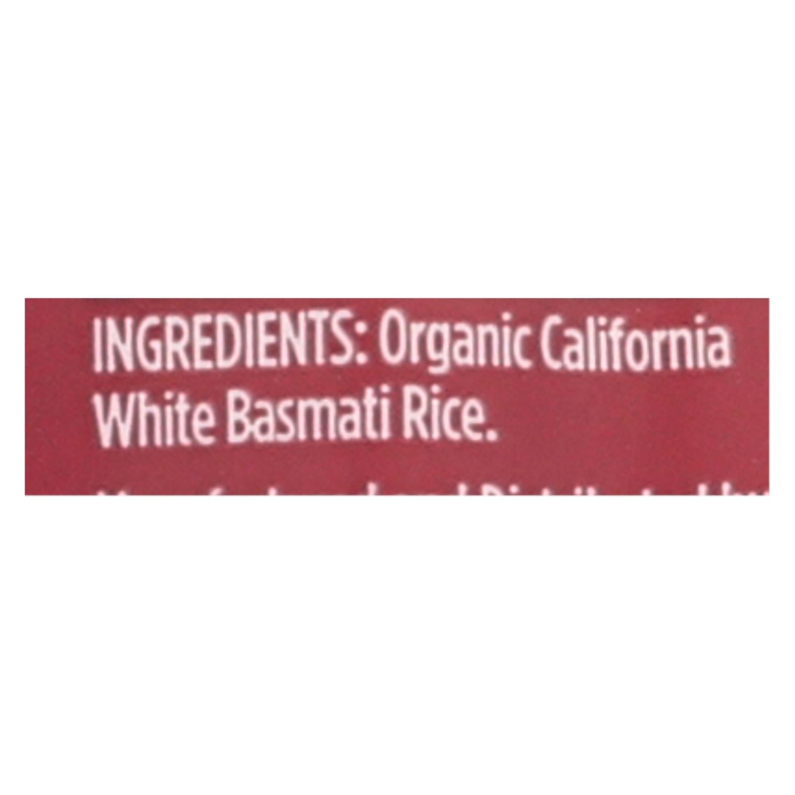 Lundberg Family Farms Organic White Basmati Rice  - Case Of 6 - 4 Lb - GreatEagleInc