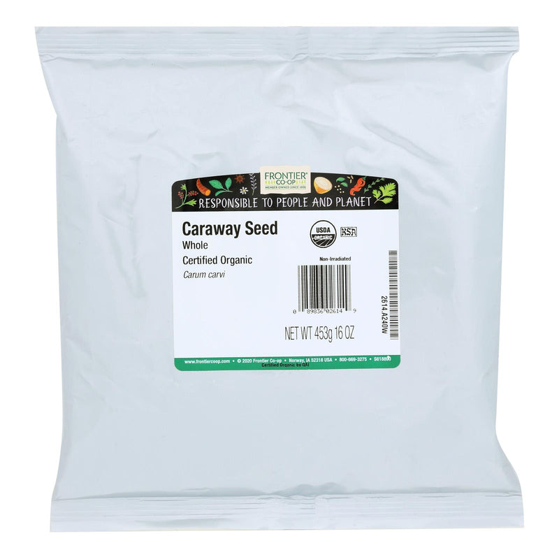 Frontier Herb Caraway Seed Organic Whole - Single Bulk Item - 1lb - Eco-Friendly Home & Grocery