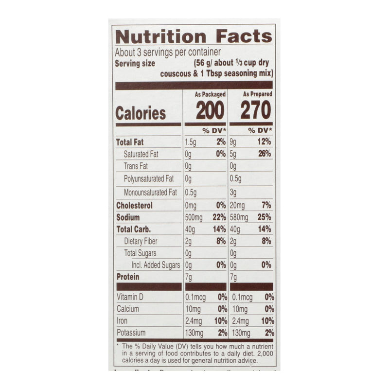 Near East Couscous Roasted - Olive Oil And Garlic - Case Of 12 - 5.8 Oz. - GreatEagleInc