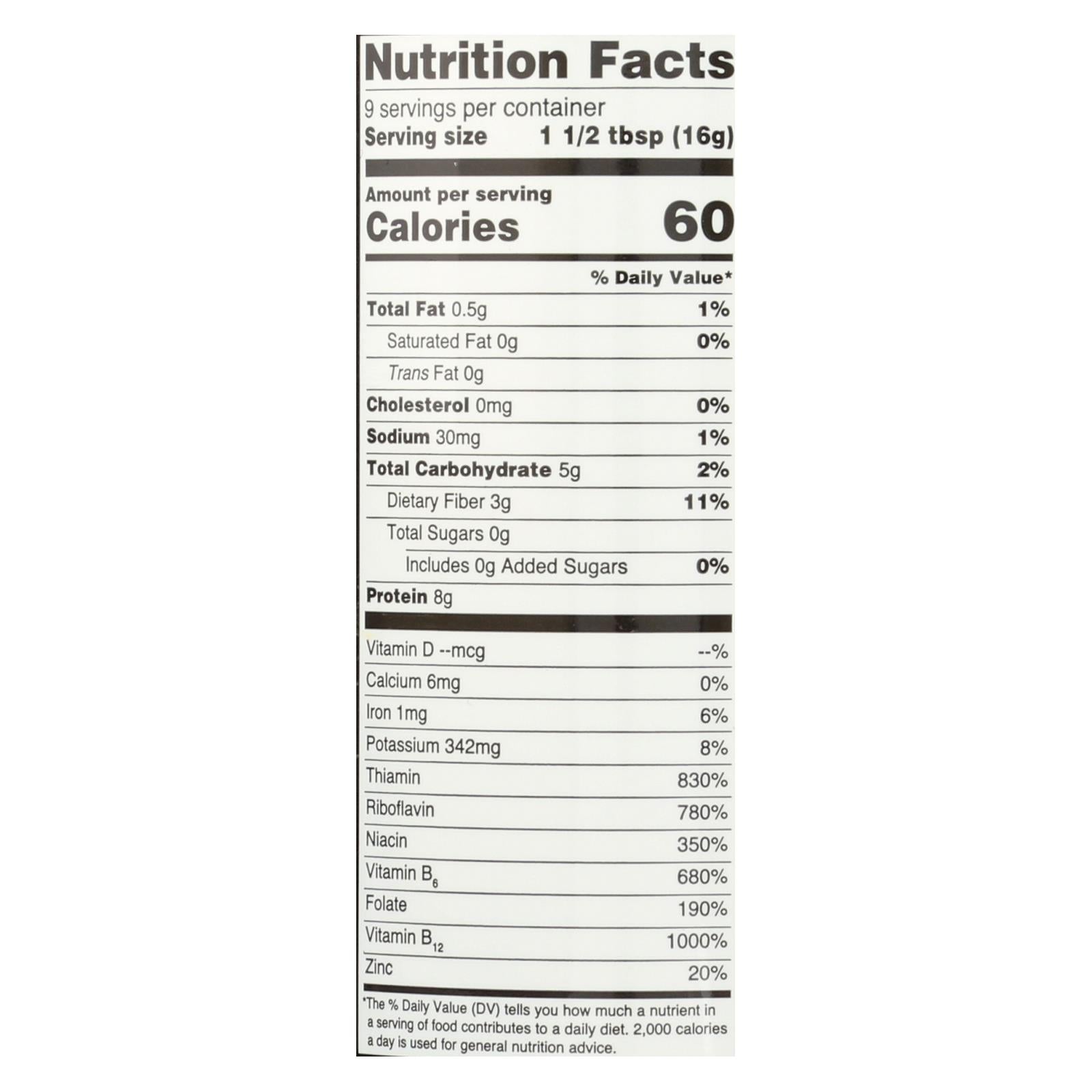 Red Star Nutritional Yeast Vegetarian Support Formula - Yeast Flakes - Mini - Case Of 6 - 5 Oz. - GreatEagleInc